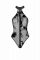 Боді Noir Handmade F314 Ego, XXL, black, сітка, халтер, високі вирізи, блискавка по всій довжині