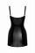 Сукня Noir Handmade F320 Starlet, XXL, під латекс, міні, блискавка по всій довжині, кільце на поясі