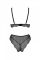 Комплект Passion AMBERLY SET black, XXL/XXXL, бралет і трусики бразиліана