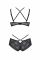 Комплект Passion DROSERA BIKINI black, L/XL, бюстгальтер і трусики-кюлоти