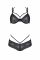 Комплект Passion DROSERA BIKINI black, S/M, бюстгальтер і трусики-кюлоти