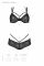 Комплект Passion DROSERA BIKINI black, S/M, бюстгальтер і трусики-кюлоти