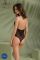 Боді Passion DROSERA BODY black, S/M, високі вирізи, верх на зав’язках
