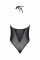 Боді Passion DROSERA BODY black, S/M, високі вирізи, верх на зав’язках