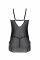 Пеньюар Passion DROSERA CHEMISE black, L/XL, мереживний ліф зі стрепами, трусики в комплекті
