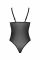 Боді Passion KERRIA BODY black, S/M, з високими вирізами та верхом балконет