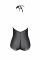 Боді Passion LEAFA BODY black, L/XL, на зав'язках, м'яка чашка, низ у вигляді шортиків