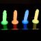 Набір фалоімітаторів ADDICTION Silly Willy Glow in the Dark, 4 кольори, 12 шт, світяться в темряві