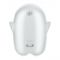 Вакуумний кліторальний стимулятор з вібрацією Satisfyer Glowing Ghost White, світиться в темряві