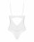 Боді Obsessive Alissium Teddy White, XL/2XL, ліф з м’якою чашкою, високі вирізи для ніг