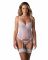 Корсет Obsessive Alissium corset&thong, M/L гнучкі кісточки, відкрита спина, стрінги в комплекті