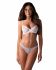Комплект Obsessive Alissium 2-pcs set, M/L, мереживо, ліф з м’якою чашкою, трусики танга