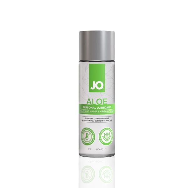 Змазка на водній основі JO H2O Organic Aloe (60 мл), зволожувальний та заспокійливий ефект