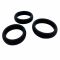 Набір ерекційних кілець Alive Sensual Pleasure Rings, 3 розміри, чорні, дуже еластичні