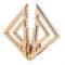 Затискачі для сосків з легкою підвіскою LOCKINK Adjustable Nipple Clamps with Light Pendant, золотисті