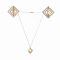 Затискачі для сосків з легкою підвіскою LOCKINK Adjustable Nipple Clamps with Light Pendant, золотисті