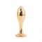 Металева анальна пробка з хутряним хвостом LOCKINK SEVANDA White Fox-Tail Anal Rose-shape Plug