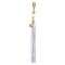 Анальна пробка з флогером LOCKINK SEVANDA White Pony-Tail Anal Pear-shape Plug