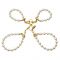 Перлинний набір для фіксації LOCKINK Pearl Bondage & Restraint Set, наручники, поножі, повідець