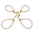 Перлинні наручники та поножі LOCKINK Pearl Handcuffs & Anklecuffs