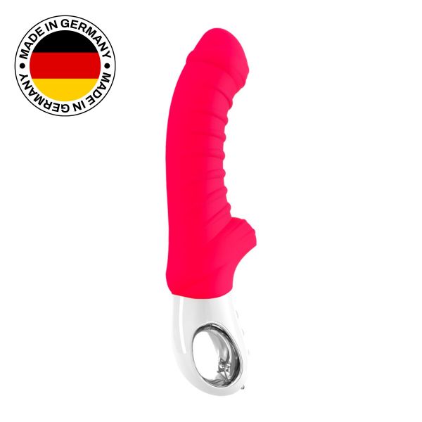 Вібратор для точки G Fun Factory TIGER india red, ребристий, підходить для анальної стимуляції