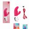 Вібратор-кролик Fun Factory MISS BI pink/white, 2 незалежні мотори, діаметр 4,2 см