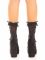 Шкарпетки ажурні Leg Avenue Mini Bow Lace Anklet, чорні, з рюшами, декор — бантики