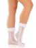 Шкарпетки ажурні Leg Avenue Mini Bow Lace Anklet, білі, з рюшами, декор — бантики