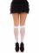 Гольфи ажурні Leg Avenue Sweetheart Ruffle Cuff Knee Highs, білі, малюнок-сердечка