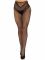 Стрип-колготки Leg Avenue Crotchless Net Tights with Heart Backseam, One Size, чорні, з доступом
