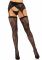 Комплект Leg Avenue Lace thigh highs & garterbelt, One Size, чорний, панчохи та пояс з пажами