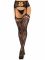 Колготки-панчохи Leg Avenue French Rose Backseam Garter Belt Stockings, чорні, One Size, з доступом