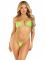 Боді-бікіні Leg Avenue Wrap around bikini bodysuit, One Size, салатове, на зав’язках, зі стразами