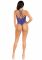 Тедді Leg Avenue Thong teddy with strappy back, One Size, синє, еластичне мереживо, низ — стрінги