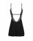 Сорочка Obsessive Bellastia chemise & thong, M/L, непрозора, фігурне декольте, стрінги в наборі