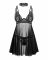 Бебі-дол Obsessive Donarella babydoll & thong, XL/2XL, мереживний ліф, чокер та стрінги в комплекті