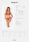 Комплект Obsessive Ms Merrilo 2-pcs set, XS/S, м’який бюстгальтер та трусики з доступом і з помпоном