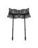 Пояс для панчіх Obsessive Nutris garter belt, XS/S, мереживний, з довгими пажами