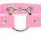 Чокер Master Series Kinky Kitty Ring Slim Choker - Pink