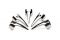 Набір кілець з кігтями Master Series Five-Piece Sensation Claw Rings - Silver