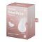 Вібратор для зовнішньої стимуляції Satisfyer Dew Drop White, 2 мотори, 12 режимів, м’який корпус