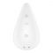 Вібратор для зовнішньої стимуляції Satisfyer Dew Drop White, 2 мотори, 12 режимів, м’який корпус
