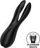 Кліторальний вібратор Satisfyer Threesome 2 Black, 3 гнучкі пальчики, 3 мотори