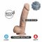 Фалоімітатор SilexD Tomas Real Skin Flesh MODEL 1, реалістичний, на присосці, діаметр 4,9 см