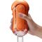 Мастурбатор Tenga Flip Orb — Sunset Orange, з можливістю зміни тиску та стимулювальними кульками всередині