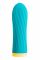 Віброкуля S Pleasures Bullets Twist & Shout Turquoise, бірюзова, ребриста поверхня, 10 режимів