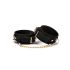 Поножі Liebe Seele Boudoir Amor Ankle Cuffs Black, знімний з’єднувальний ланцюжок