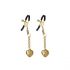 Затискачі для сосків з підвіскою Liebe Seele Solid Heart Nipple Clamps Gold