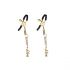 Затискачі для сосків з підвіскою Liebe Seele Rose Pendant Nipple Clamps Gold