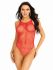 Боді-сітка Leg Avenue Net snap crotch tank bodysuit Red, One Size
